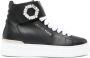 Philipp Plein logo-lettering crystal-embellished sneakers Black - Thumbnail 1