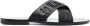 Philipp Plein logo-lettering open toe sandals Black - Thumbnail 1