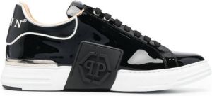 Philipp Plein logo low-top sneakers Black