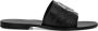 Philipp Plein logo-plaque leather sandals Black - Thumbnail 1