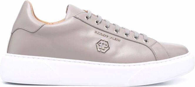 Philipp Plein logo-plaque low-top sneakers Neutrals