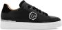 Philipp Plein logo-print leather sneakers Black - Thumbnail 1
