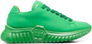 Philipp Plein low-top lace-up sneakers Green