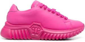 Philipp Plein low-top lace-up sneakers Pink