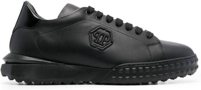 Philipp Plein low-top leather sneakers Black
