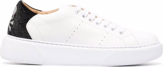 Philipp Plein low-top skull sneakers White