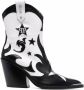 Philipp Plein mid-heel star cowboy boots Black - Thumbnail 1