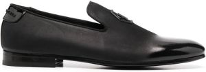Philipp Plein moccasin crystal loafers Black
