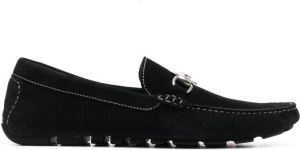 Philipp Plein Moccasin suede loafers Black
