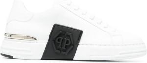 Philipp Plein Phantom Kicks low-top leather sneakers White