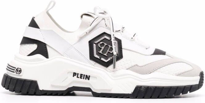 Philipp Plein Predator panelled low-top sneakers White