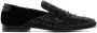 Philipp Plein rhinestone-embellished velvet loafers Black - Thumbnail 1