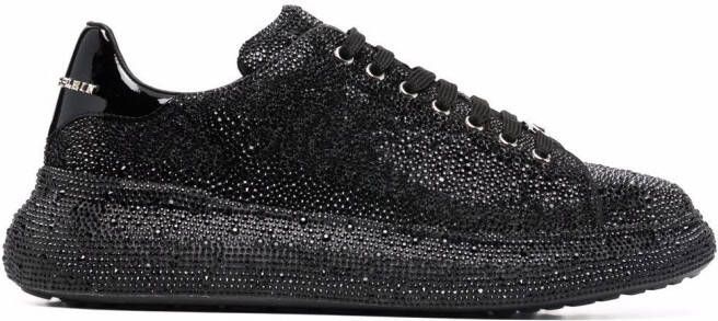 Philipp Plein Runner crystal-embellished sneakers Black