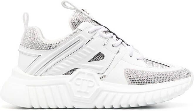 Philipp Plein Runner rhinestone-embellished sneakers White