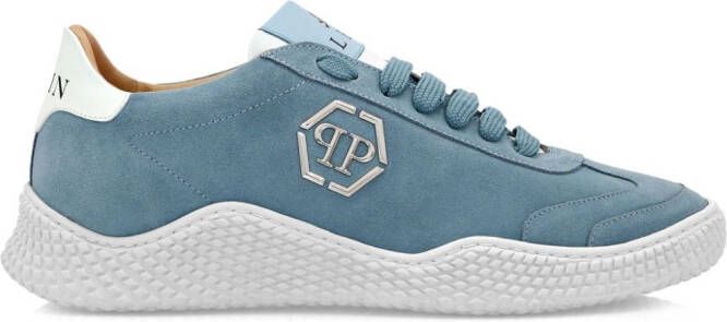 Philipp Plein Runner suede sneakers Blue