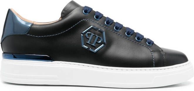 Philipp Plein side Hexagon logo-plaque sneakers Blue