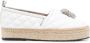 Philipp Plein skull-embellishment quilted espadrilles White - Thumbnail 1