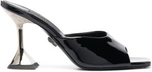 Philipp Plein square-toe heeled sandals Black
