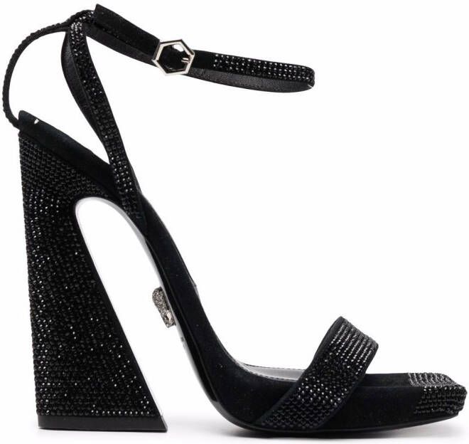 Philipp Plein strass-embellished sandals Black