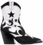Philipp Plein strass mid-heel cowboy boots Black - Thumbnail 1