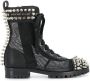 Philipp Plein studded 35mm lace-up boots Black - Thumbnail 1
