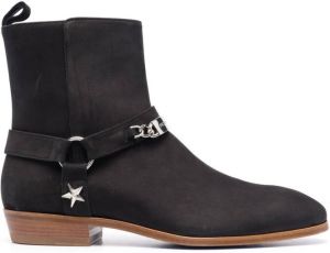 Philipp Plein suede ankle boots Black