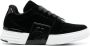 Philipp Plein tonal-logo velvet low-top sneakers Black - Thumbnail 1