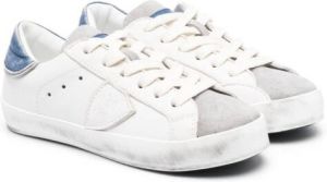 Philippe Model Kids distressed low-top sneakers White