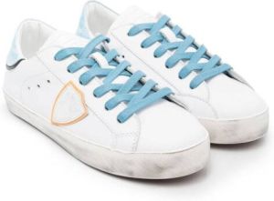 Philippe Model Kids leather low-top sneakers White