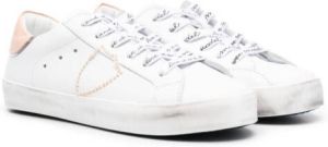 Philippe Model Kids logo-patch lace-up sneakers White