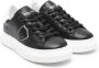 Philippe Model Kids logo-patch leather sneakers Black - Thumbnail 1