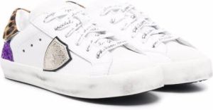Philippe Model Kids logo-patch low top sneakers White