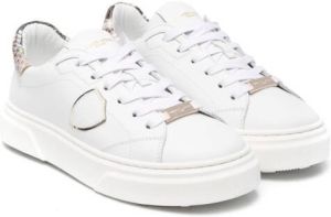Philippe Model Kids logo-patch low top sneakers White