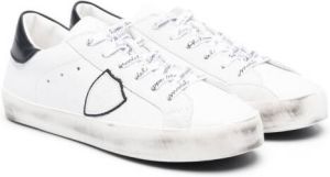 Philippe Model Kids logo-patch low-top sneakers White