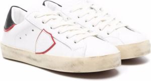 Philippe Model Kids Paris leather low-top sneakers White
