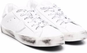 Philippe Model Kids Prsx logo-patch low-top sneakers White