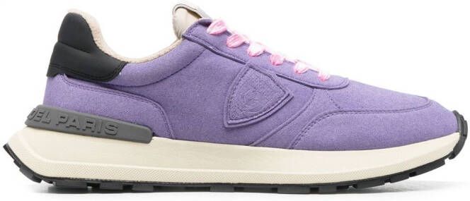 Philippe Model Paris Antibes lace-up suede sneakers Purple
