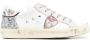 Philippe Model Paris calf-leather distressed-finish sneakers White - Thumbnail 1