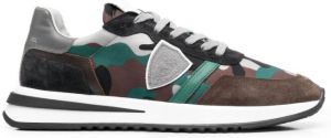 Philippe Model Paris camouflage-print lace-up sneakers Brown