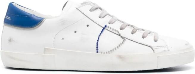 Philippe Model Paris distressed-effect low-top sneakers White