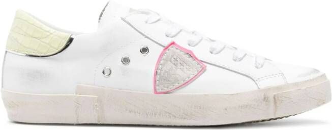 Philippe Model Paris lace-up leather sneakers White