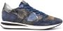 Philippe Model Paris leather-panelled low-top sneakers Blue - Thumbnail 1