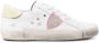Philippe Model Paris logo-patch distressed leather sneakers White - Thumbnail 1