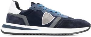 Philippe Model Paris logo-patch low-top sneakers Blue