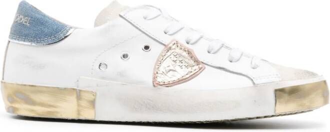 Philippe Model Paris logo-patch sneakers White