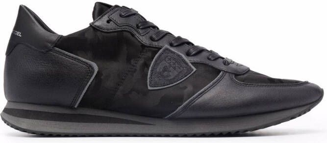 Philippe Model Paris panelled camouflage-print sneakers Black