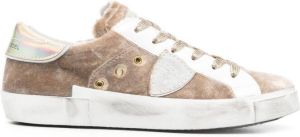 Philippe Model Paris Prsx panelled sneakers Neutrals