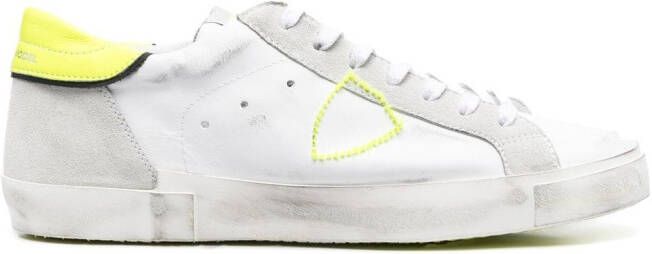 Philippe Model Paris side logo-patch detail low-top sneakers White