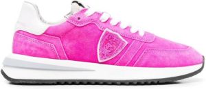 Philippe Model Paris side logo-patch detail sneakers Pink