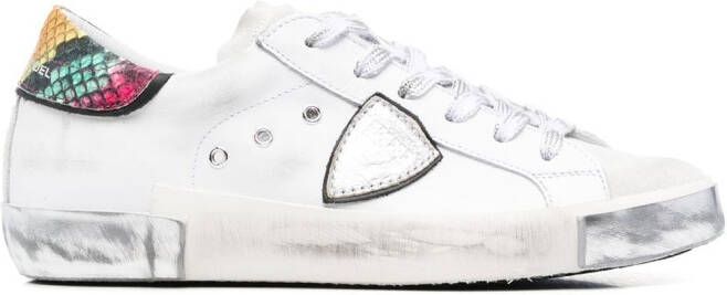 Philippe Model Paris side logo-patch detail sneakers White